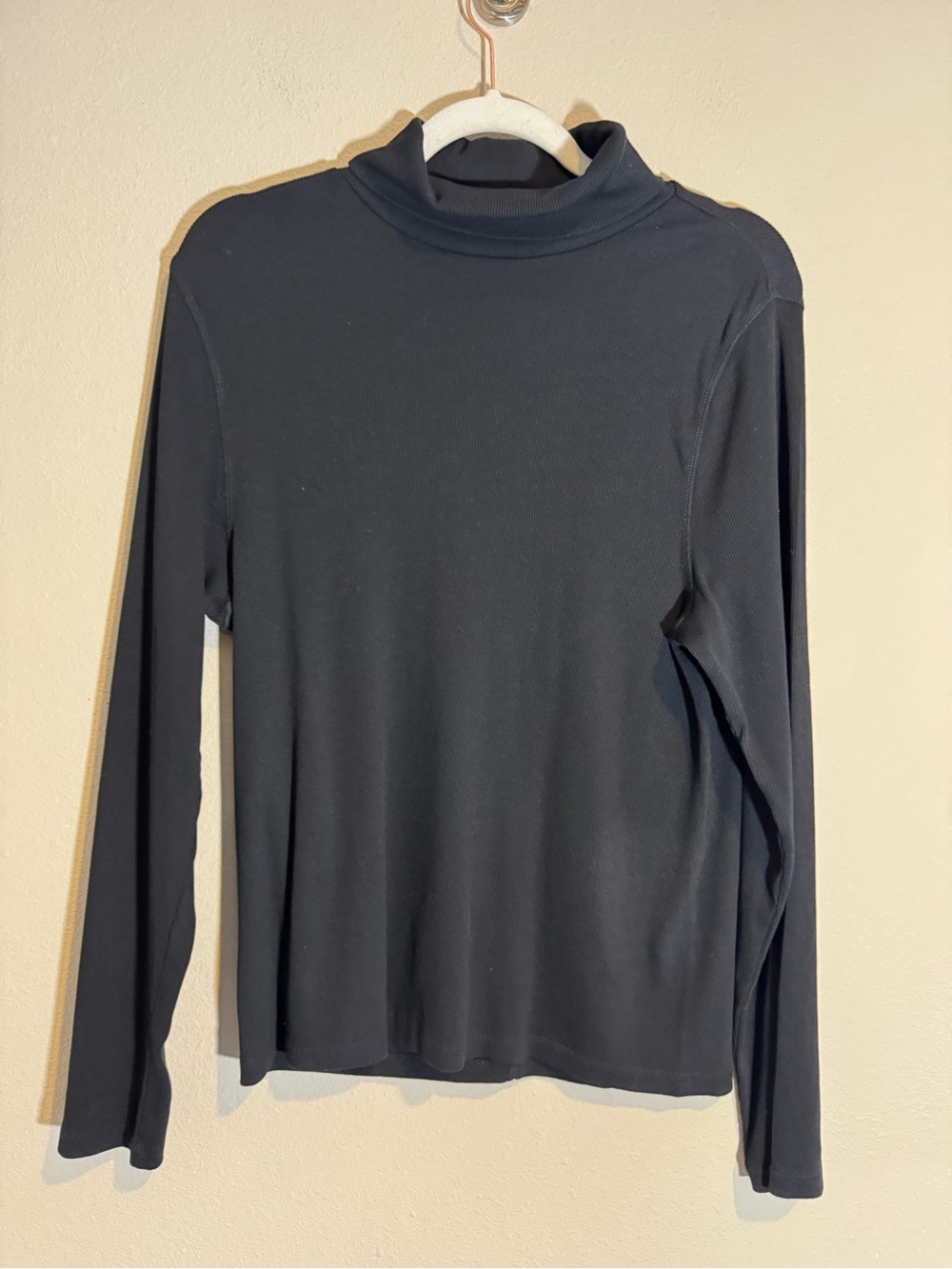 Quince Organic Cotton Micro-Rib Turtleneck - Picture 3 of 8